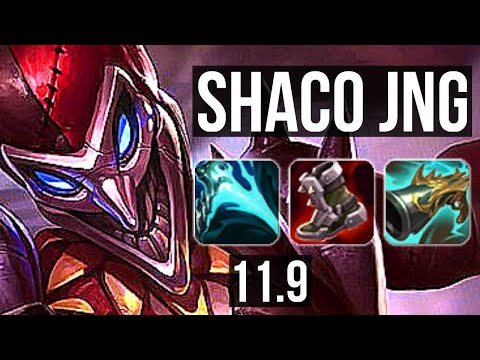 SHACO vs REK'SAI (JUNGLE) | Rank 3 Shaco, 8/1/6, 1100+ games, Godlike | KR Challenger | v11.9