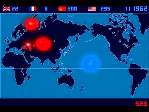 | A Time-Lapse Map of Every Nuclear Explosion Since 1945!