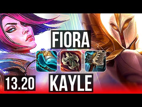 FIORA vs KAYLE (TOP) | Rank 1 Fiora, 7 solo kills, 1.9M mastery, Rank 11 | EUW Challenger | 13.20