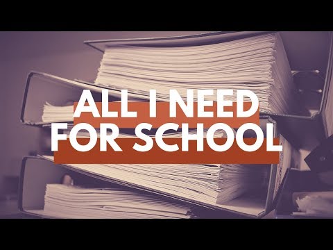 ASMR - ALL I actually need for school