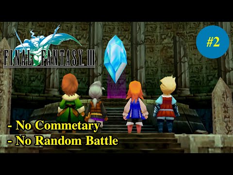 Final Fantasy III Walkthrough No Commentary Gameplay Part 2 - Djinn Boss Fight