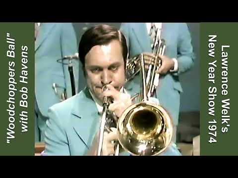 Bob Havens, Trombone in "Woodchoppers Ball" - Lawrence Welk New Years Show, 1974