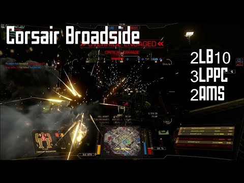 Corsair Broadside Build Review - 3LPPCs + 2LB10X + 2AMS - Mechwarrior Online