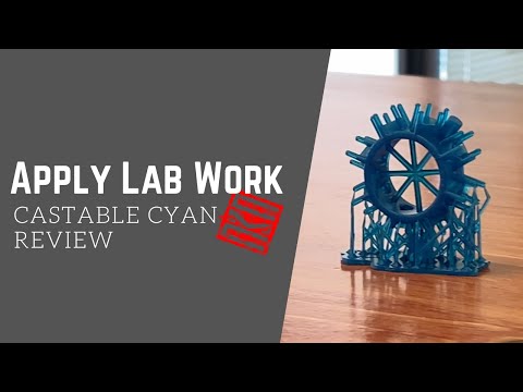 Apply Lab Work Castable Cyan Resin Review | Printability & Castability