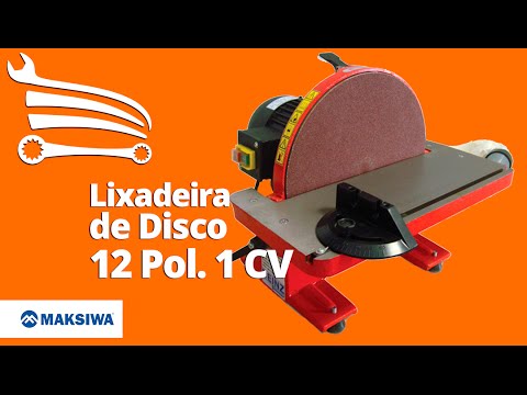 Lixadeira de Disco LD-300 12 Pol. 1CV  - Video
