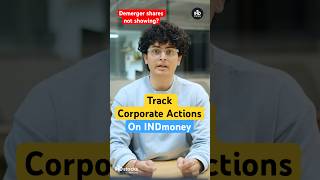 How to Track Bonus, Split & Demerger of Shares on INDstocks | Corporate Actions Tracking On INDmoney