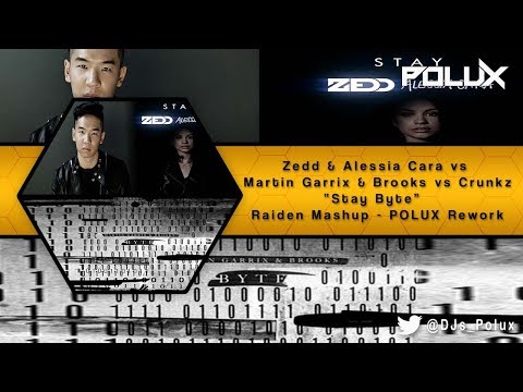 Zedd & Alessia Cara vs Martin Garrix & Brooks vs Crunkz - Stay Byte - Raiden mashup [POLUX Rework]