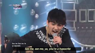 BTS - We Are Bulletproof Pt. 2 &amp; No More Dream (2013.06.29) [Music Bank w/ Eng Lyrics]