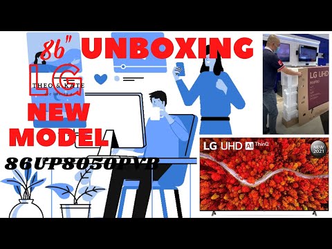 86" Unboxing || 86UP8050PVB || LG UHD 4K TV UP80 Series ||HDR WebOS Smart AI ThinQ