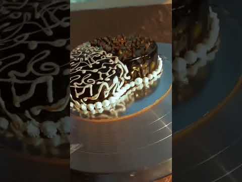 Coco blueberry cake | chocolate cake | Heart shape cake by Rasika Sathe