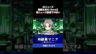 【AIニュース】動画生成AI Sora2偽ニュース量産でやばい