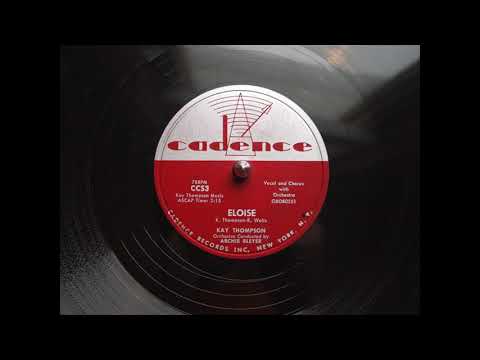 Kay Thompson - Eloise - 1956 - 78 RPM - Side A