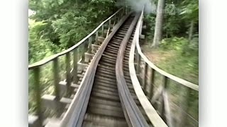 preview picture of video 'Raven Coaster POV - Holiday World - Santa Claus, Indiana, USA'