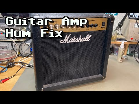 Marshall G15R CD Guitar Amp Hum Fix