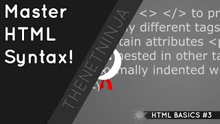 מדריך HTML למתחילים 03 - תחביר HTML ומבנה