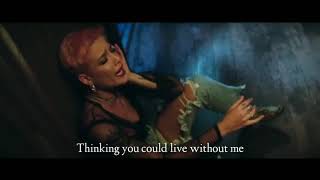 Halsey - Without Me (Lyrics Video) Halsey - Without Me (Lyrics Video)