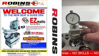 Robins Automated EZmatic Seat and Guide Machine