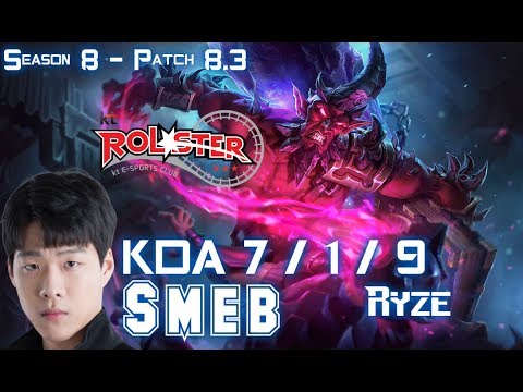 KT Smeb RYZE vs SION Top - Patch 8.3 KR Ranked