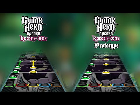 Guitar Hero 80's Prototype - "Balls to the Wall" Chart Comparison