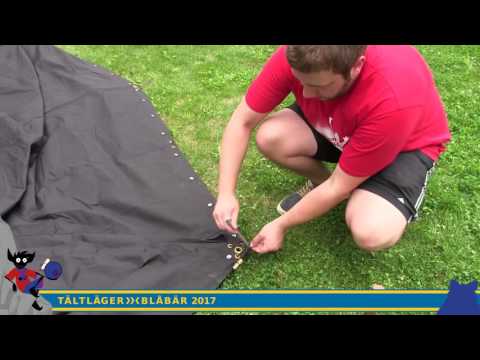 Kohte aufbauen | Tältläger Blåbär 2017