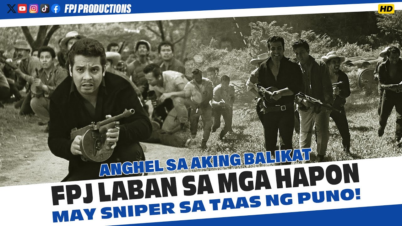 FPJ laban sa mga Hapon. May Sniper sa taas ng Puno! | Anghel sa aking Balikat | Fernando Poe Jr.
