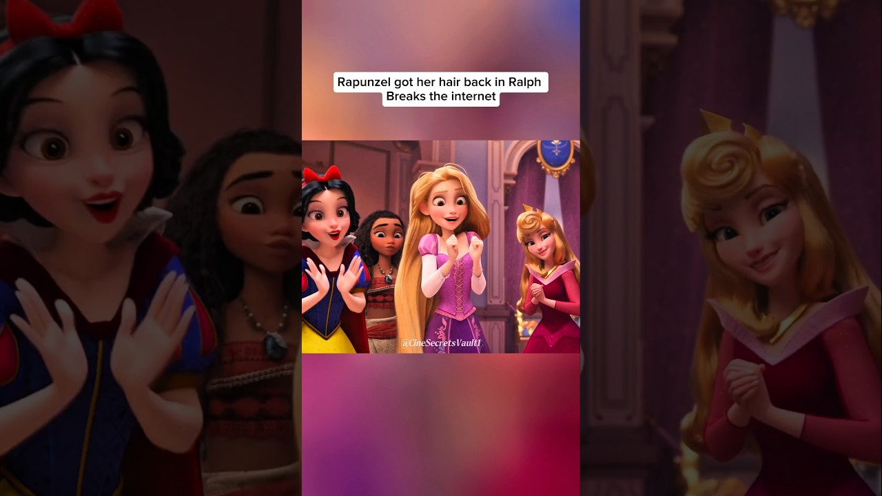 Rapunzel’s Hair Came Back?! 😳 #shorts #tangled #rapunzel #disney #disneyplus #eastereggs