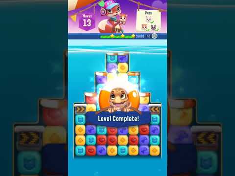Pet Rescue Puzzle Saga Level 736 3 stars