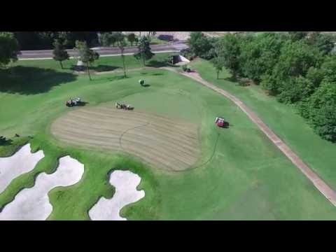 DryJect Aerification of the Greens 5/31/16