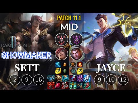 DWG Showmaker Sett vs Jayce Mid - KR Patch 11.1