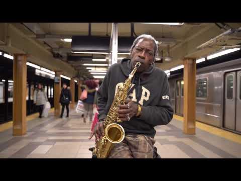NYC Subway Musician: The Saxman