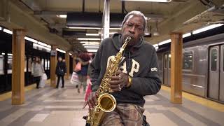 NYC Subway Musician: The Saxman