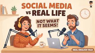 English Listening Practice for Beginners | Social Media vs Real Life | English Podcast #learnenglish
