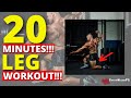 LEG WORKOUT IN 20 MINUTES! #dubaifitnesschallenge #gymworkout