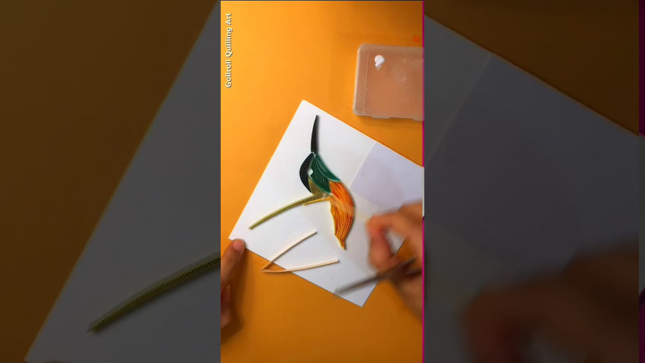 Hummingbird - Quilling paper art