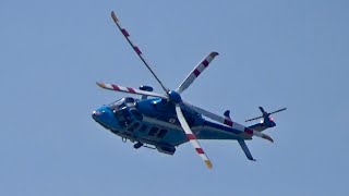 静岡県警AW139展示飛行　静浜基地航空祭2026