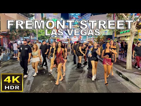 [4K HDR] Fremont Street Las Vegas Walking Tour | Sept. 2025 | Downtown Las Vegas
