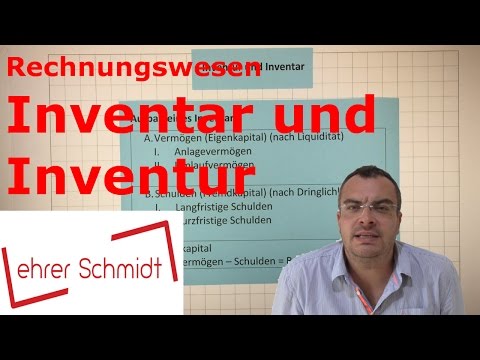 Inventory and inventory | Accounting | Lehrerschmidt