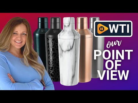 Simple Modern Cocktail Shaker Set with Jigger Lid - WTI product video review