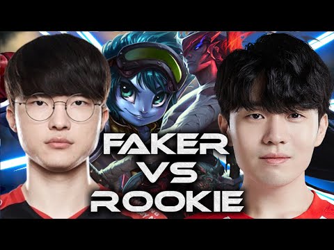 T1 Faker Tristana Vs TES Rookie Yone Mid Lane KR Challenger Patch 13.4