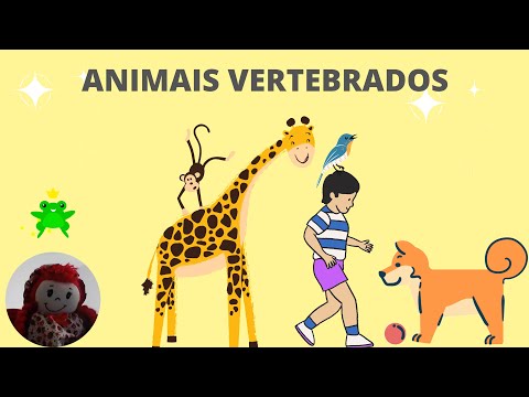 Animais vertebrados para crianças.