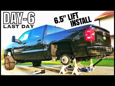 [Day-6] Finally!! 2017 Silverado 6.5" Lift install Chevy 1500 Driveway Project