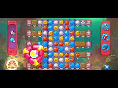 Fishdom Hard Level 2158 (with full seashell [Super Lightning] & Hammers) @choraelmin