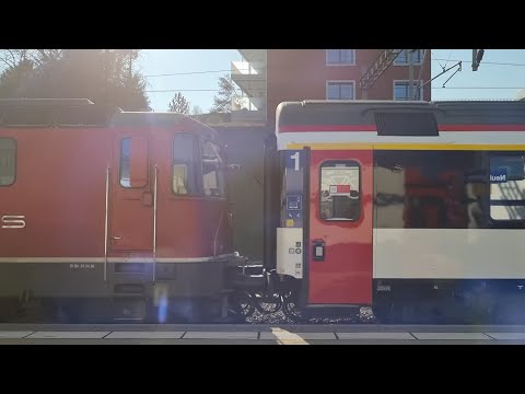 Fahrt mit der S12 von Schaffhausen nach Neuhausen