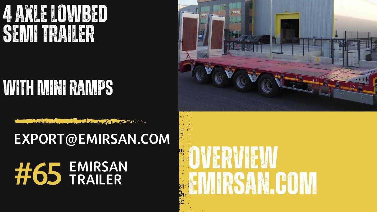 4 Axle Lowbed Semi Trailer