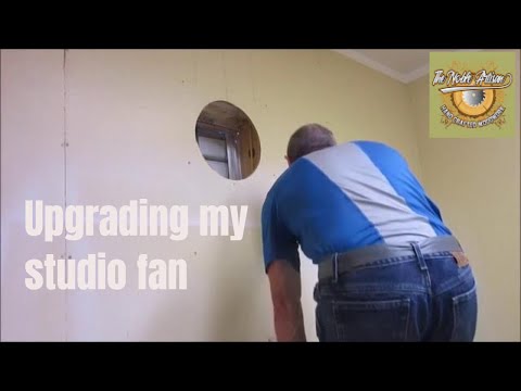 Studio Fan Improvement! New Exhaust Fan for Fumes & Over spray