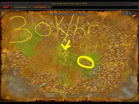 Wow Classic Mage Aoe leveling guide! Arathi Highlands Peon Farm lvls 32-38. 30k+ xp/hr!