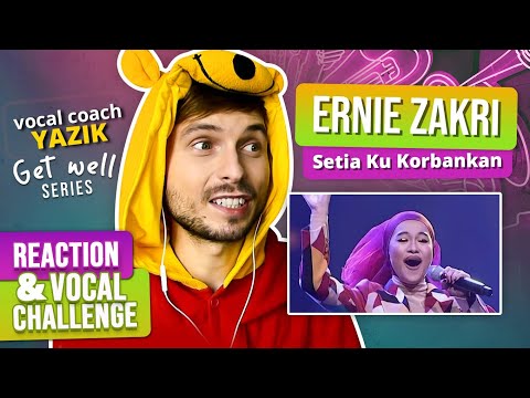 Vocal Coach YAZIK reaction to Ernie Zakri - Setia Ku Korbankan (Immortal Songs 2020)