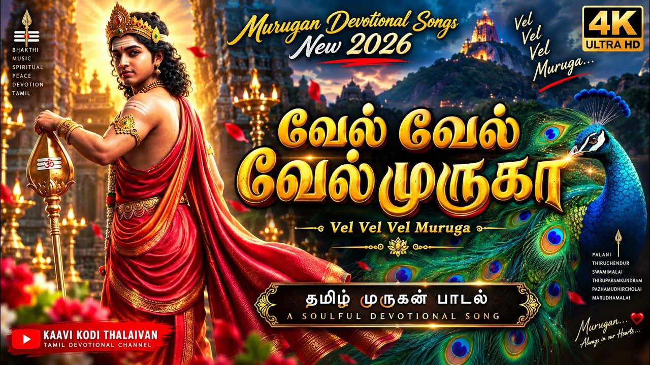 தினசரி கேட்க வேண்டிய முருகர் பாடல்கள் | Powerful Vel Muruga Songs | Tamil 