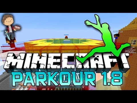 Minecraft: NEW Parkour 1.8 Funny Race Game w/Mitch & Friends!