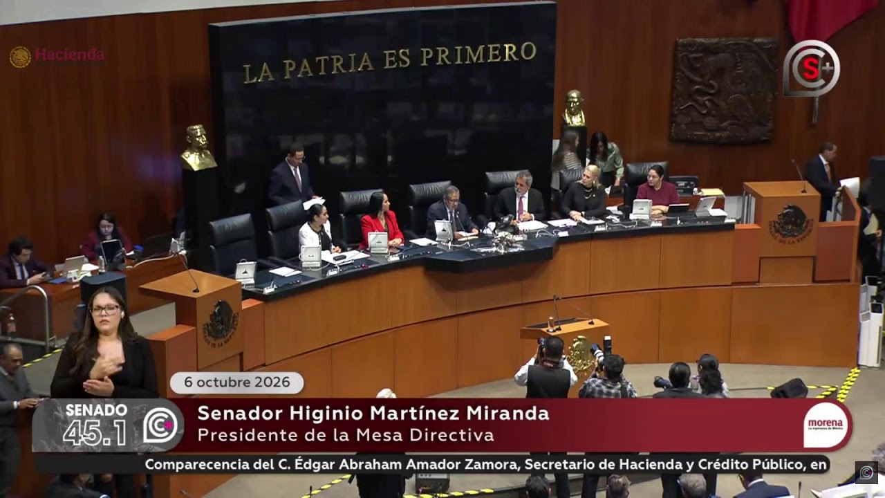 Comparecencia de Édgar Amador Zamora ante el Senado de la República